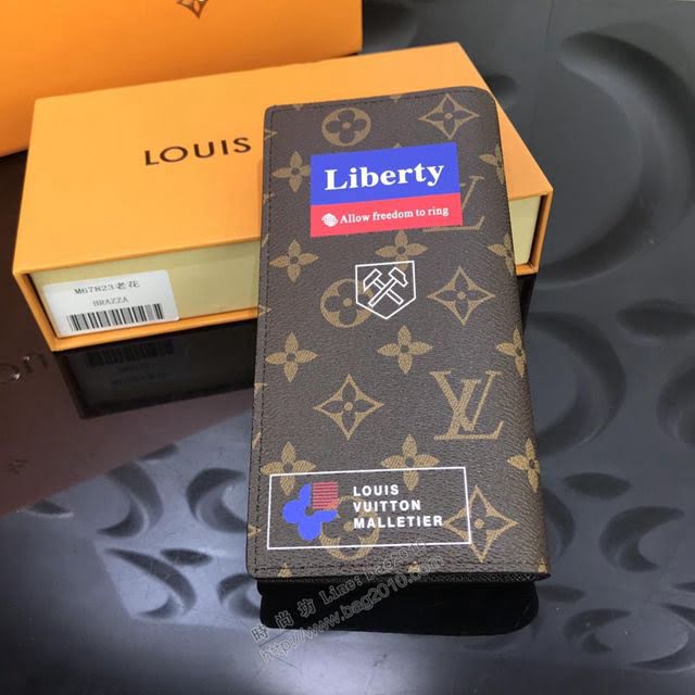 LV錢包 M67823老花 頂級原單 路易威登男錢包 Brazza錢夾  ydh2812